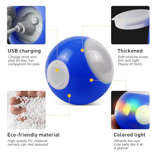 Interactive Smart Dog Ball Toy, Rotating Chaser Ball