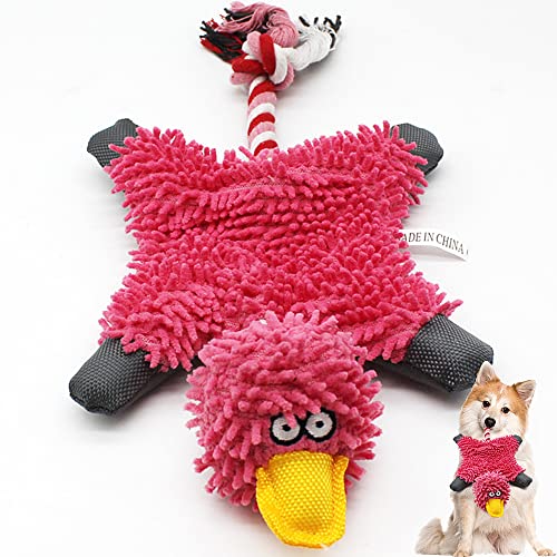 Squeaky Duck Plush Dog Toys for All Dogs