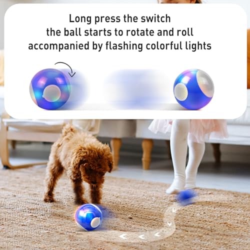 Interactive Smart Dog Ball Toy, Rotating Chaser Ball