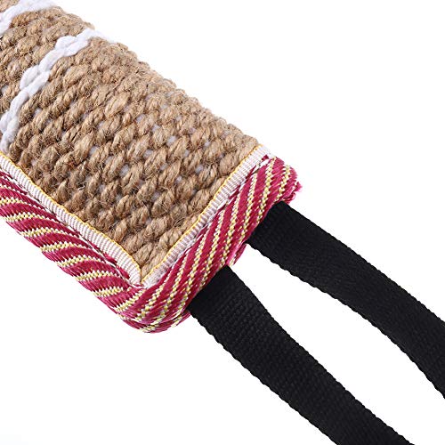 FANTESI Dog Tug Toy Jute Bite Pillow Toy