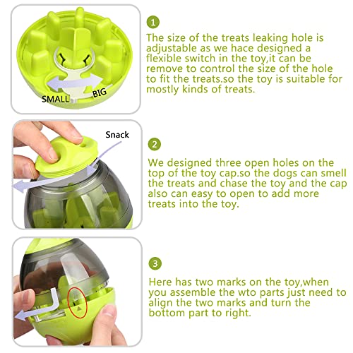 Zellar Dog Treat Dispensing Ball - Interactive Toy