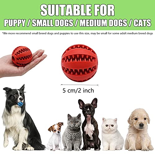 Interactive Rubber Ball Pet Toy for Small Dogs