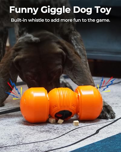 Interactive Rolling Treat Dispenser Puzzle Toy for Dogs