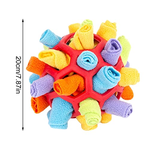 Yellow Dog Snuffle Ball: Interactive Puzzle Toy for Dogs