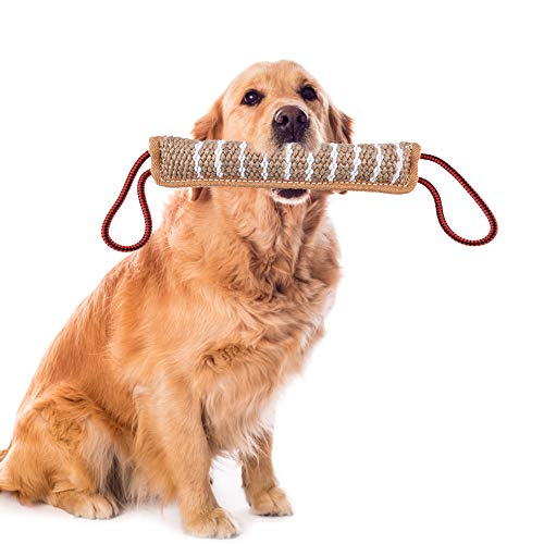 FANTESI Dog Tug Toy Jute Bite Pillow Toy