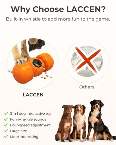 Interactive Rolling Treat Dispenser Puzzle Toy for Dogs