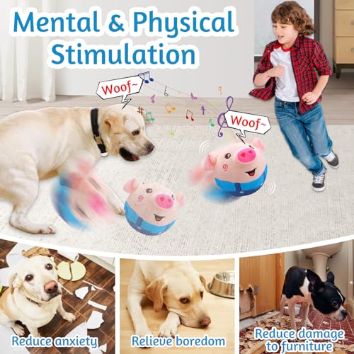 Interactive Talking Dog Toy with Jumping Pig Design