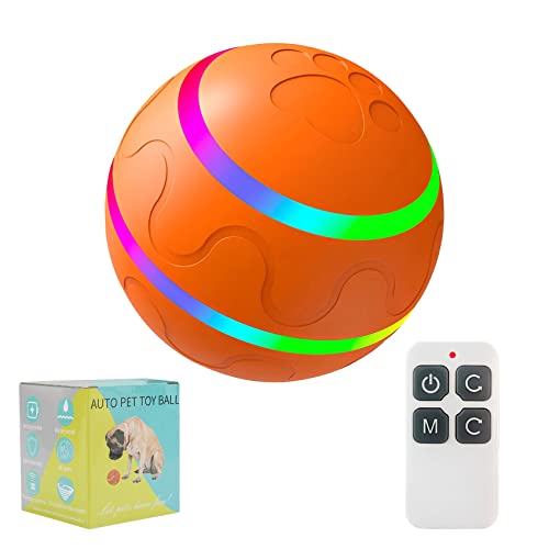 Remote Control Smart Interactive Dog Ball Toy with LED