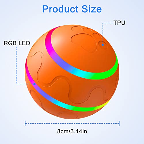 Remote Control Smart Interactive Dog Ball Toy with LED