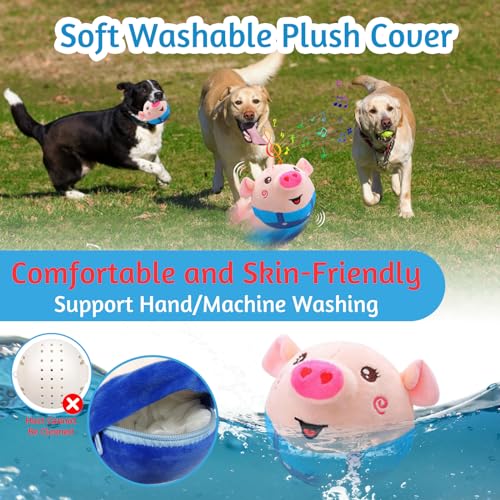 Interactive Talking Dog Toy with Jumping Pig Design