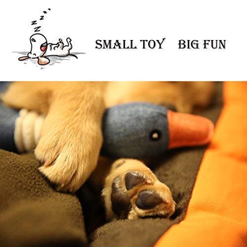 Indestructible Large Breed Dog Toys: Squeaky Goose Included