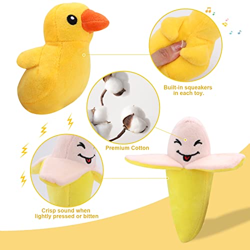 14 Pack Dog Squeaky Toys for Interactive Chew