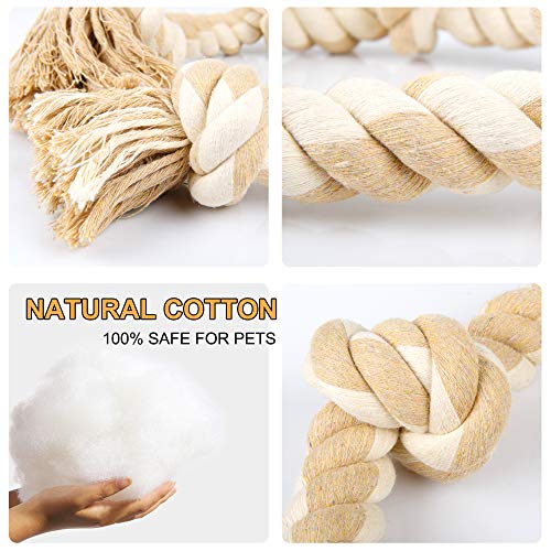 Indestructible Cotton Dog Rope Toys for Aggressive Chewers