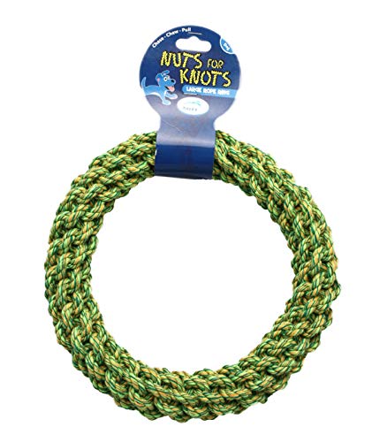 Large Nuts For Knots Rope Ring Dog Toy