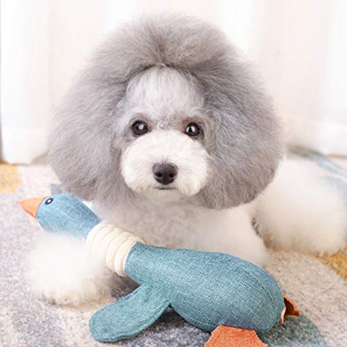 Indestructible Large Breed Dog Toys: Squeaky Goose Included