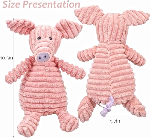 5-Pack Plush Squeaky Dog Toy Bundle for All Sizes
