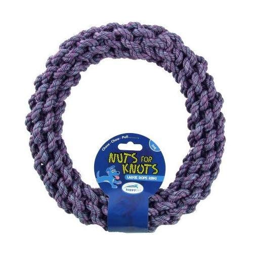 Large Nuts For Knots Rope Ring Dog Toy