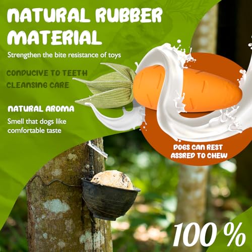 Verla Easter Carrot Dog Squeaky Interactive Chew Toy