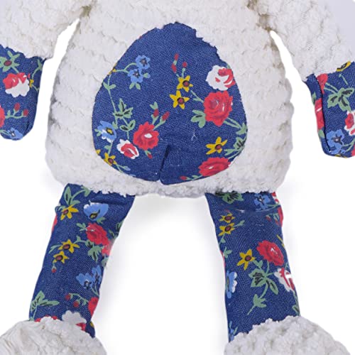 Rosewood Maisie Mouse Dog Toy in White/Blue/Pink/Red
