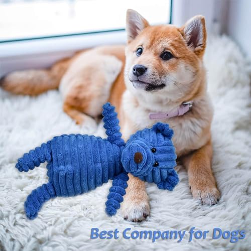 5-Pack Plush Squeaky Dog Toy Bundle for All Sizes