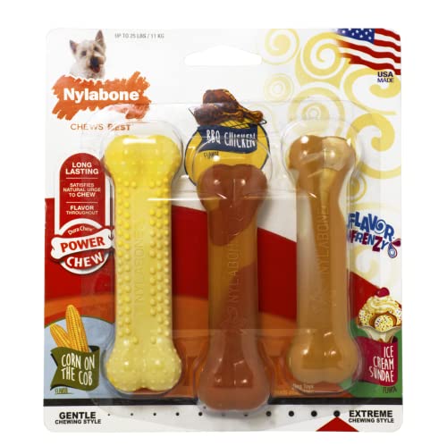 Nylabone Tough Chew Toys Variety Pack for Small Dogs