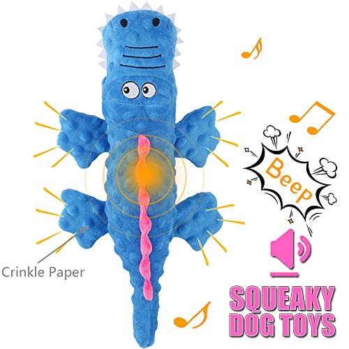 Crocodile Plush Squeaky Dog Toy for Large Dogs