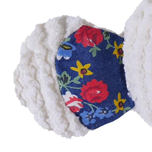 Rosewood Maisie Mouse Dog Toy in White/Blue/Pink/Red
