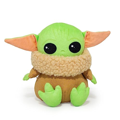Mandalorian Baby Yoda Dog Toy, Plush Squeaker, All Breeds