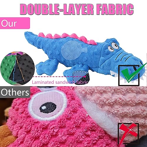 Crocodile Plush Squeaky Dog Toy for Large Dogs