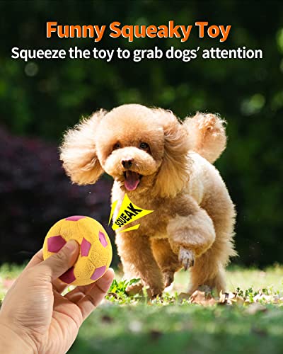 4 Pack Squeaky Dog Balls for Small Dogs