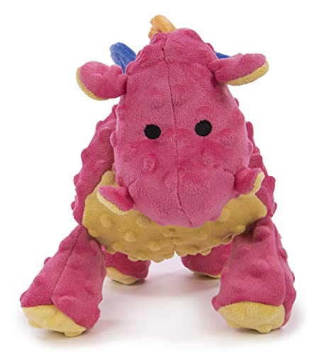 Coral Large goDog Bubble Plush Dragons Squeaky Toy