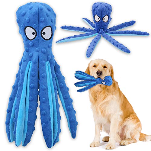 Interactive Squeaky Octopus Dog Chew Toy for Medium/Large Dogs