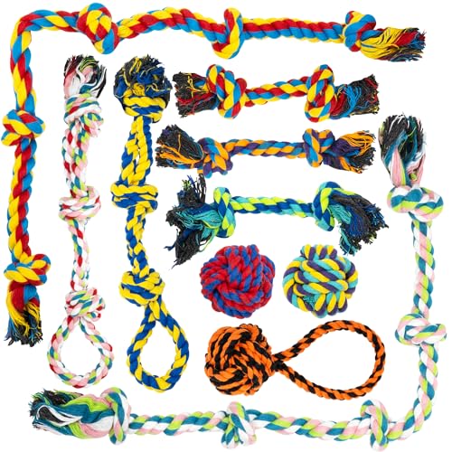 Indestructible Dog Rope Toy Pack for Aggressive Chewers