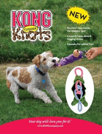 KONG Tugger Knots Monkey Dog Toy - Small/Medium Dogs