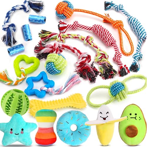 20 Pack Luxury Dog Chew Toys for Puppy