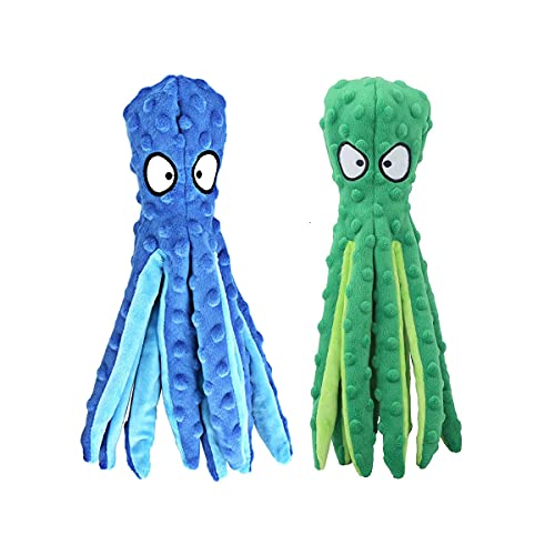 Octopus Dog Toys Bundle with Squeaker for Training
