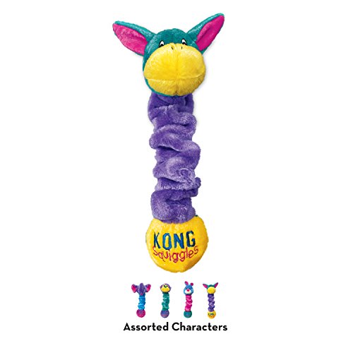KONG Squiggles Stretchy Plush Dog Toy - Assorted