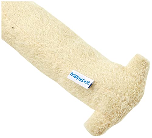 Happy Pet Loofa Dog Plush Toy, 12-inch, Assorted