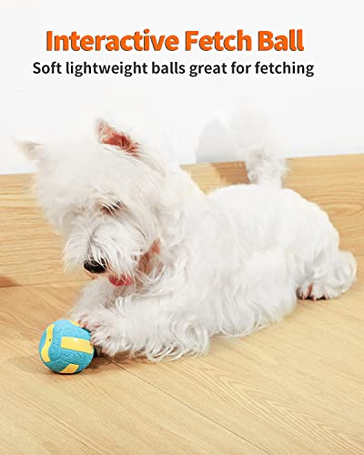 4 Pack Squeaky Dog Balls for Small Dogs