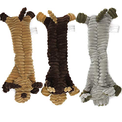 Squeaky Indestructible Dog Toys Bundle for Large and Small Dogs