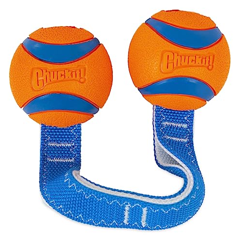 Chuckit! Duo Tug Dog Toy with Rubber Balls