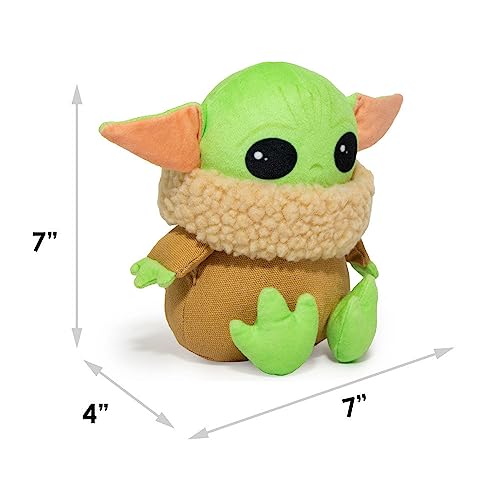 Mandalorian Baby Yoda Dog Toy, Plush Squeaker, All Breeds