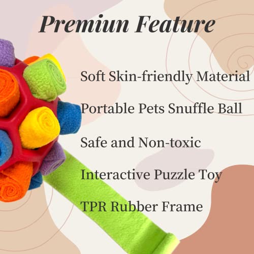 CIIVURR Snuffle Ball Interactive Food Puzzle Toy for Dogs