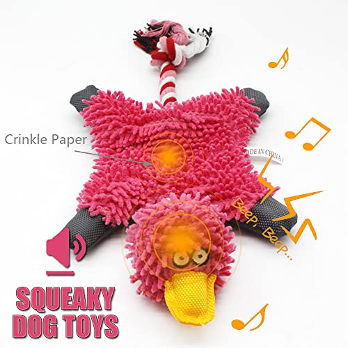 Squeaky Duck Plush Dog Toys for All Dogs