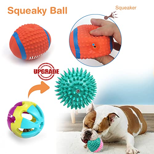 Sundrawy Dog Toy Set: Chew, Squeak, Tug, Clean