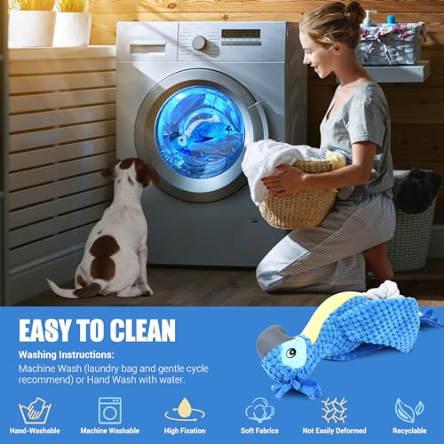 Interactive Plush Squeaky Cockatoo Dog Toy for All Dogs