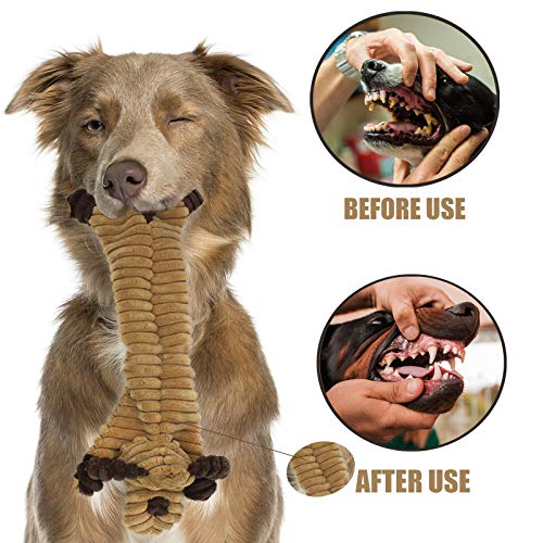 Squeaky Indestructible Dog Toys Bundle for Large and Small Dogs
