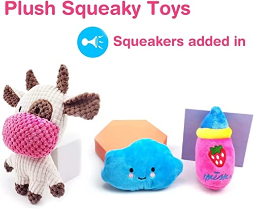 Sundrawy Dog Toy Set: Chew, Squeak, Tug, Clean