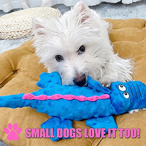 Crocodile Plush Squeaky Dog Toy for Large Dogs