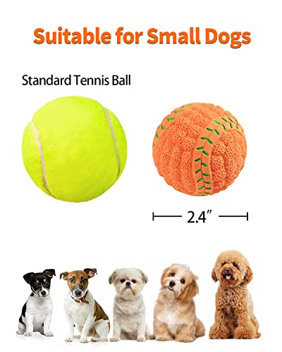 4 Pack Squeaky Dog Balls for Small Dogs